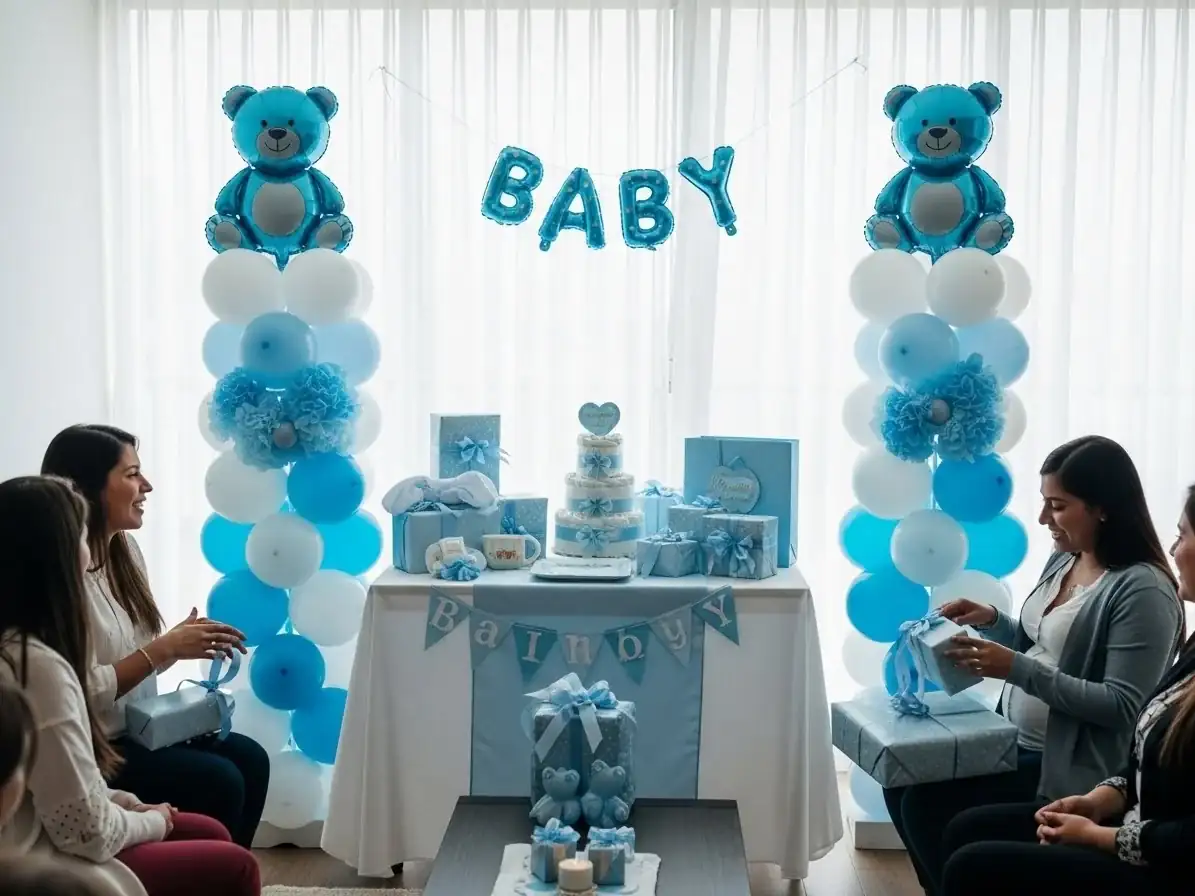 Decoración con globos para baby shower en CDMX — ejemplo 2
