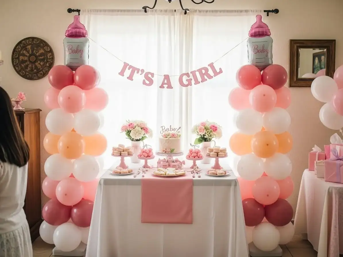 Decoración con globos para baby shower en CDMX — ejemplo 3