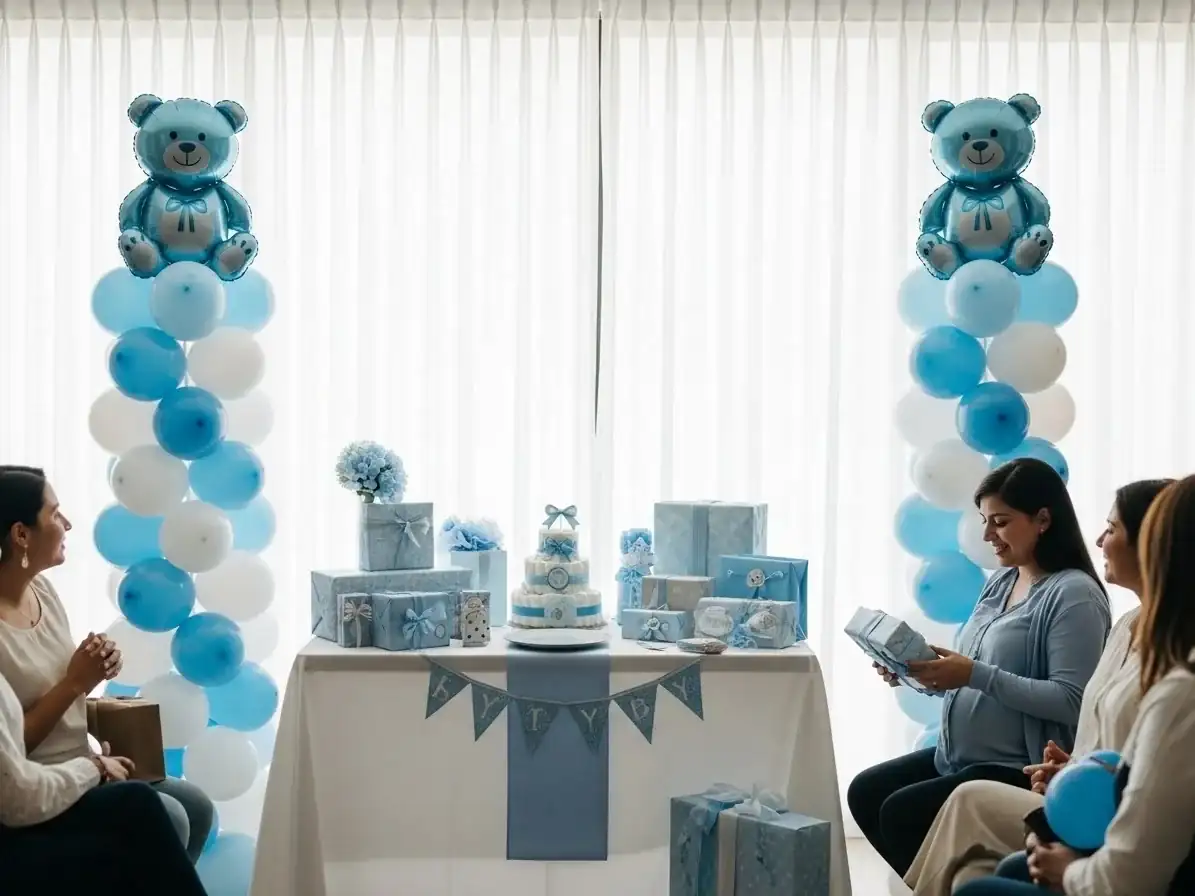 Decoración con globos para baby shower en CDMX — ejemplo 4