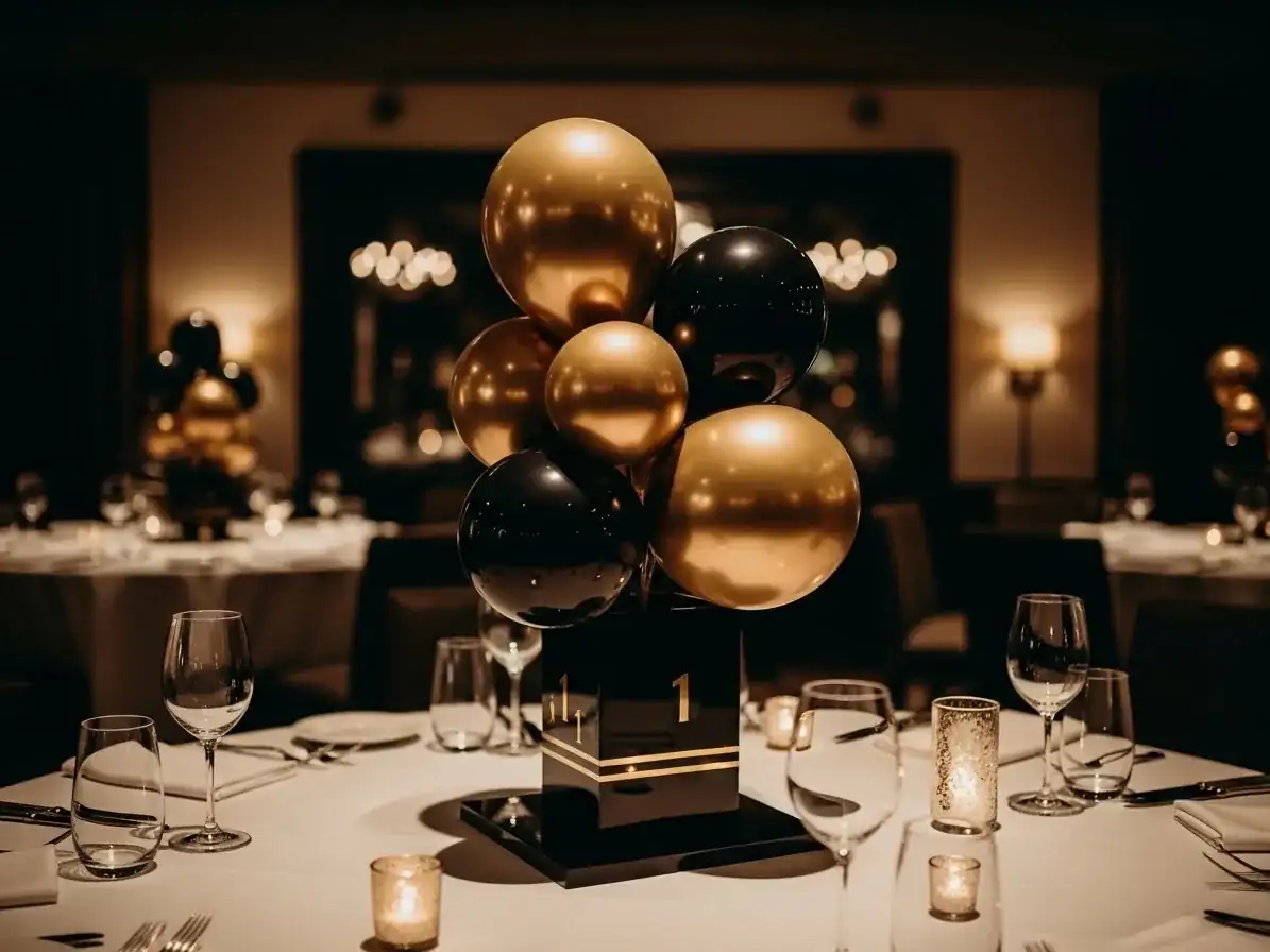 Decoración con globos para cumpleaños adulto en CDMX — ejemplo 3