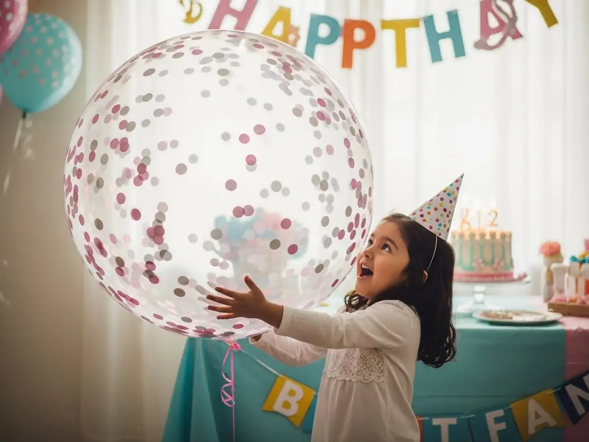 Decoración con globos para Gender Reveal en CDMX