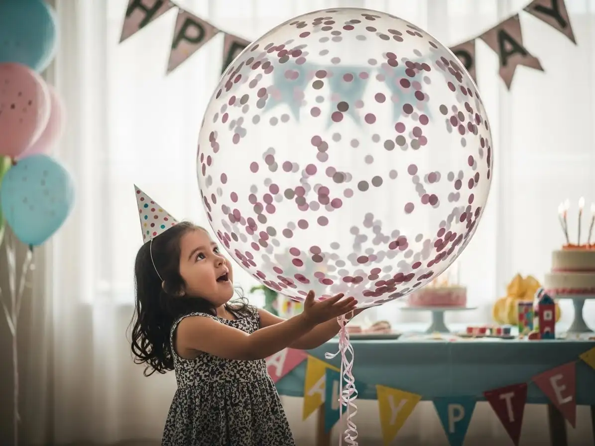 Decoración con globos para gender reveal en CDMX — ejemplo 1