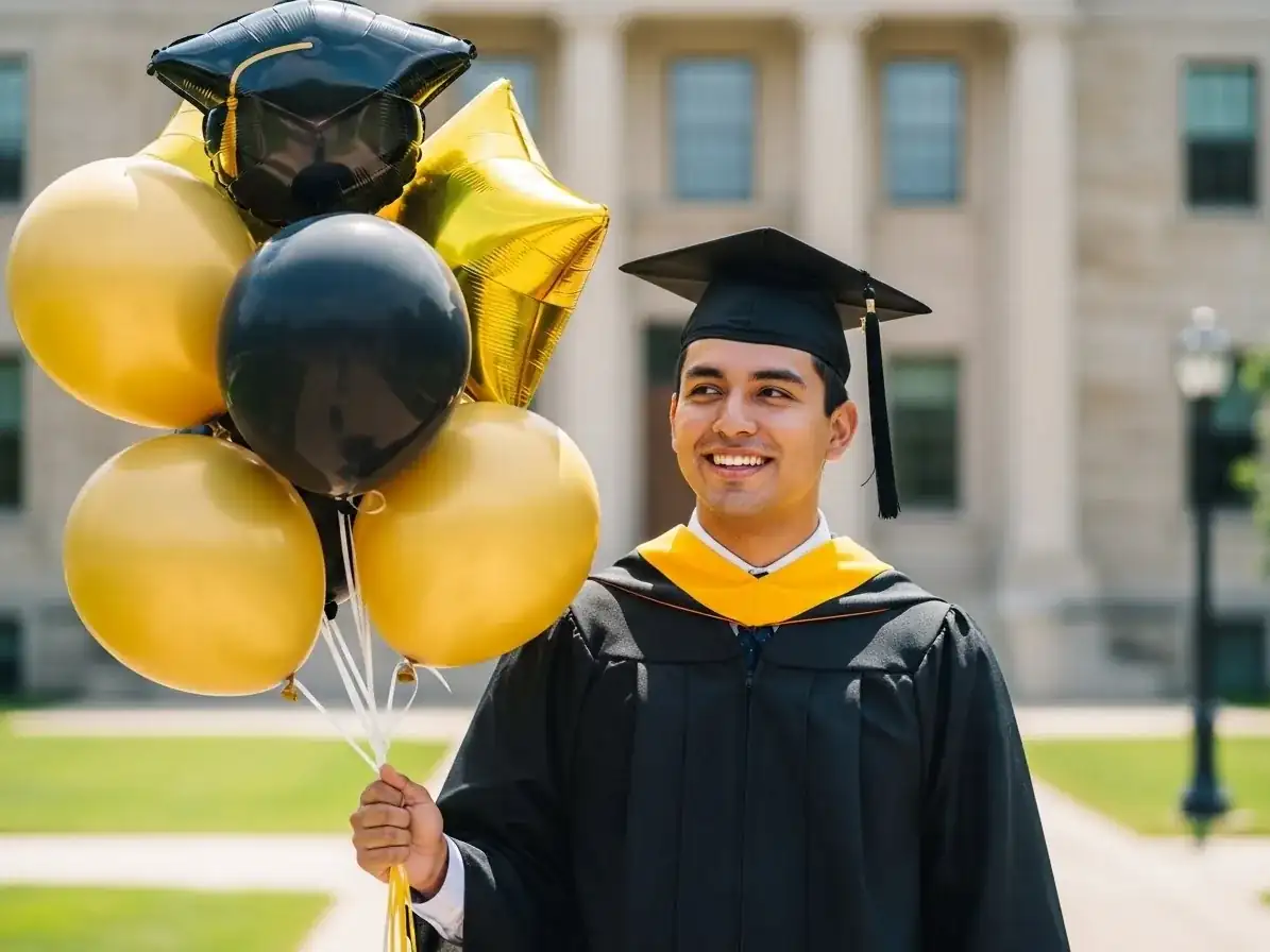 Decoración con globos para graduaciones en CDMX — ejemplo 1