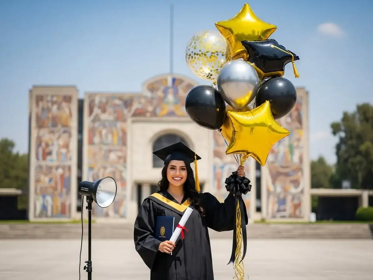 Decoración con globos para Graduaciones en CDMX