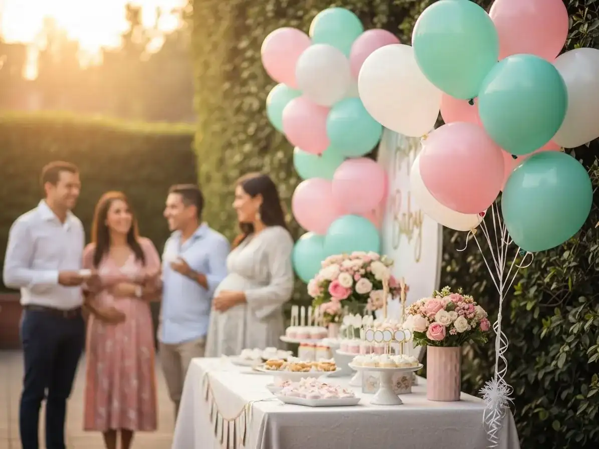 Decoración con globos para baby shower en CDMX — ejemplo 5