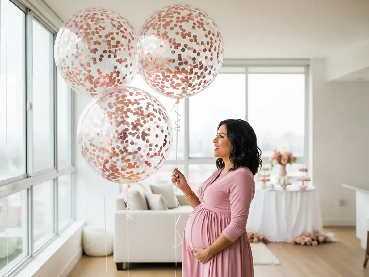 Decoración con globos para gender reveal en CDMX — ejemplo 3