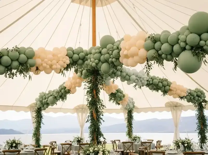 Producción Completa — guirnaldas de globos en CDMX